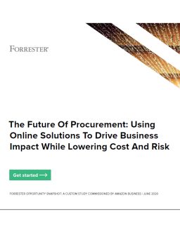 The Future Of Procurement: Using Online Solutions To Drive Business Impact While Lowering Cost And Risk